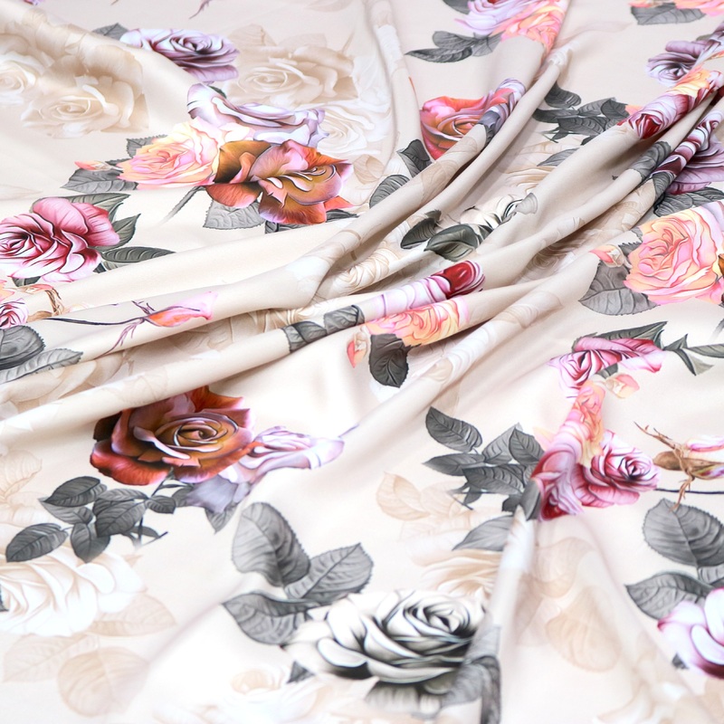 Colorful Floral Digitally Printed Fabrics