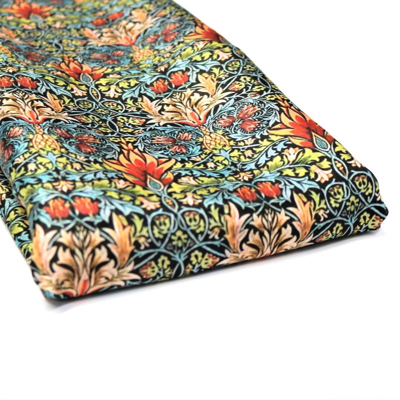 Damask Multicolor Digital Printed Fabrics