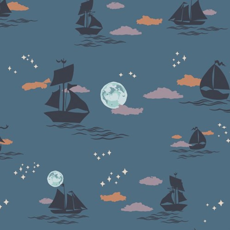 Art Gallery Enchanted Voyage Offshore Dream Shadow Blue Mauve ENV-61785