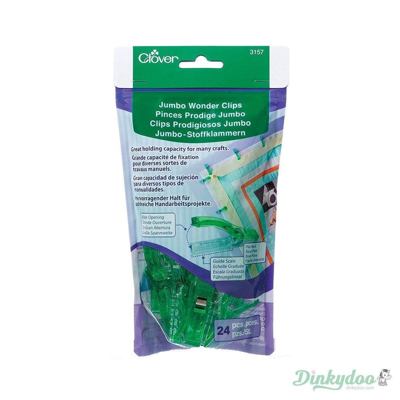 Clover - Wonder Clips Jumbo 24 Piece - Green