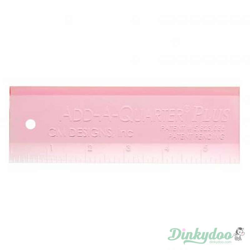Add a Quarter - 6" Plus Ruler - Pink