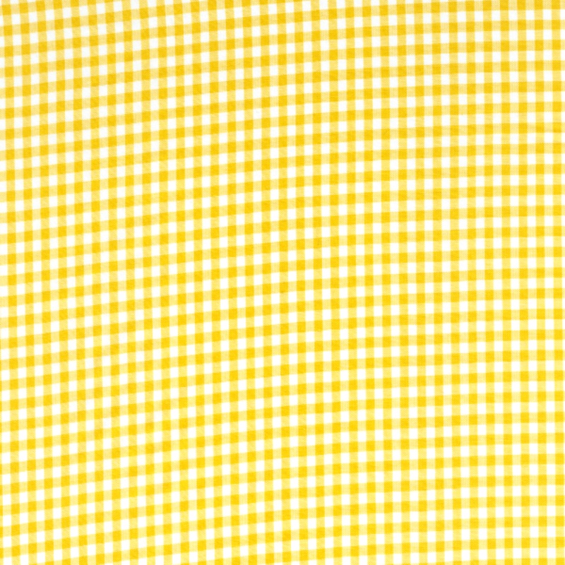 Yellow 1/8 Inch Gingham Fabric - Reorderable