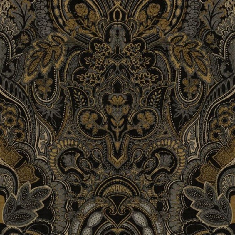 Art of the Loom Damask Dangereuse Anthracite