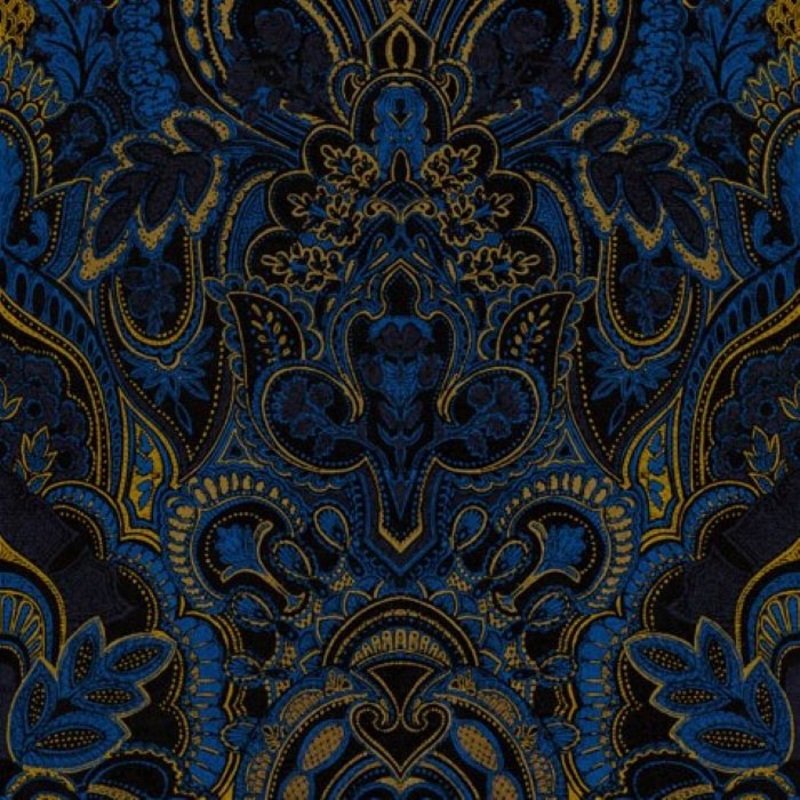 Art of the Loom Damask Dangereuse Oxford Blue