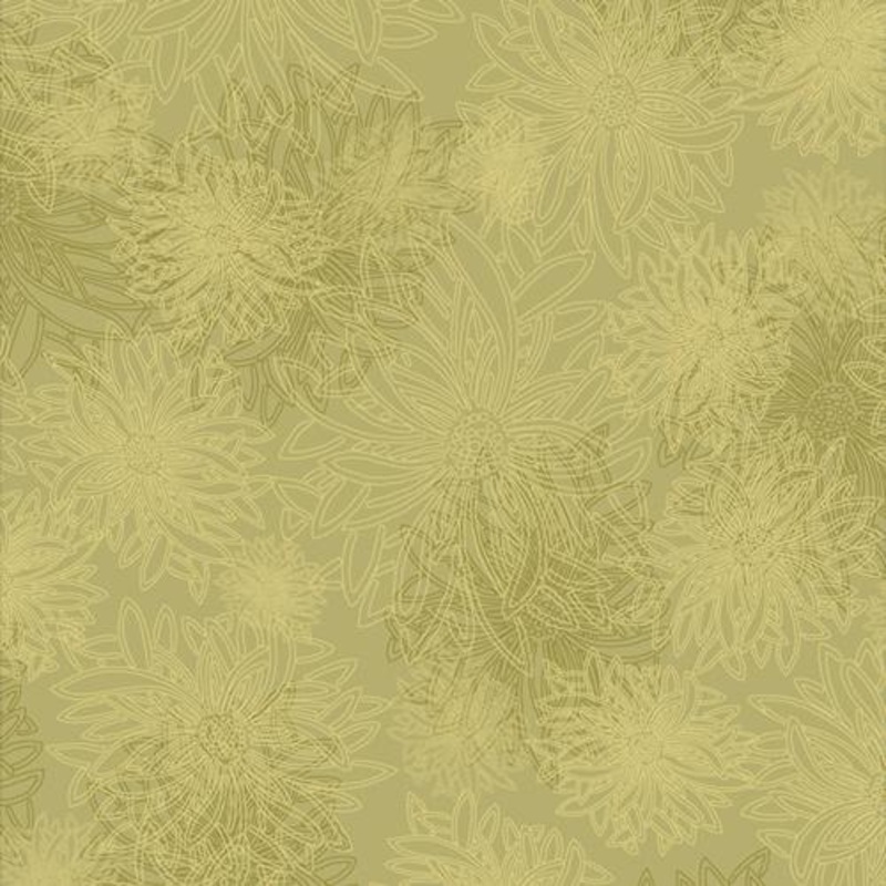 AGF Floral Elements FE-500 Pear Green - Cotton Fabric