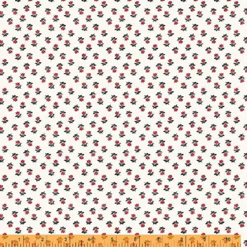 WHM Ruby 53393-2 White - Cotton Fabric