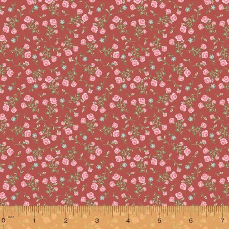WHM Wish You Were Here 53366-6 Ruby - Cotton Fabric