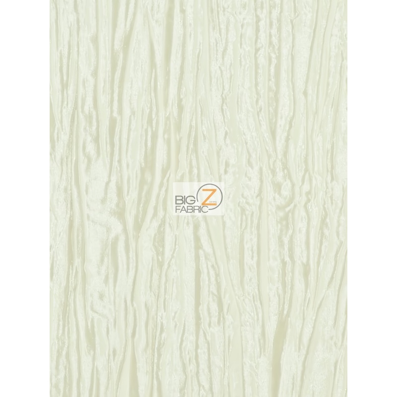 Crushed Taffeta Fabric / Ivory / Sold By The Yard