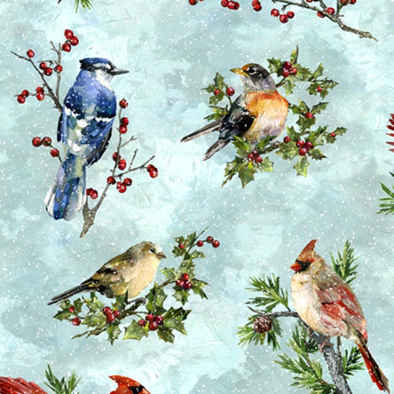 Winter Wonder Digital Print - S4707-41 Aqua