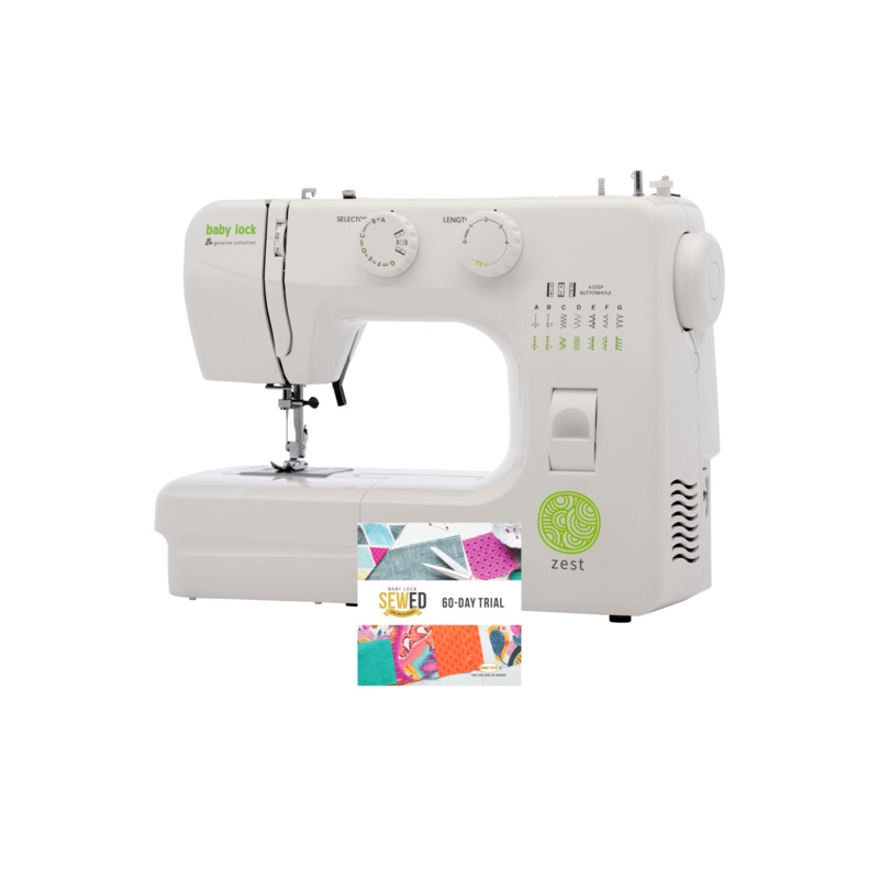 Baby Lock Zest Sewing Machine from the Genuine Collection - with FREE Online Classes