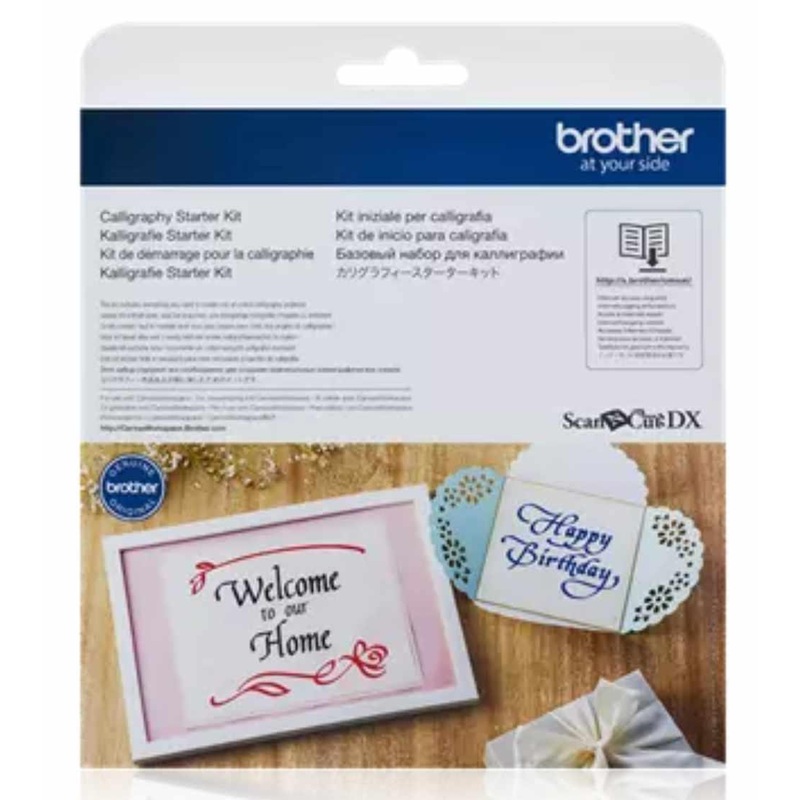 Brother CADXCLGKIT1 ScanNCut DX Calligraphy Starter Kit with Tools and 30 Calligraphy Patterns