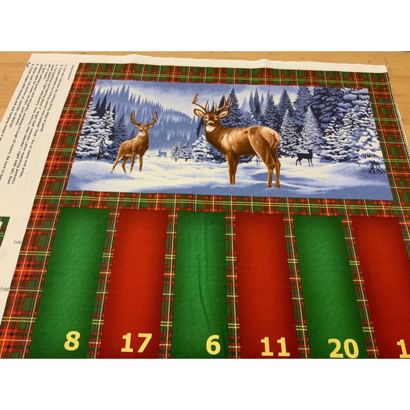 XP041-Festive scenery Christmas Advent Panel - Littondale