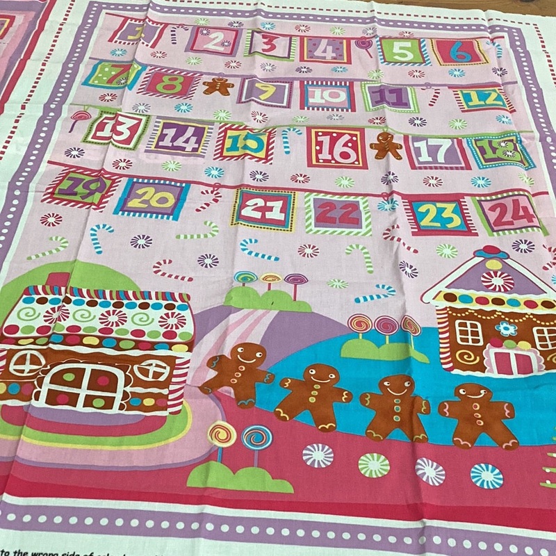 XP059 Candy Christmas Advent Calendar Panel | Sugar & Spice Textiles